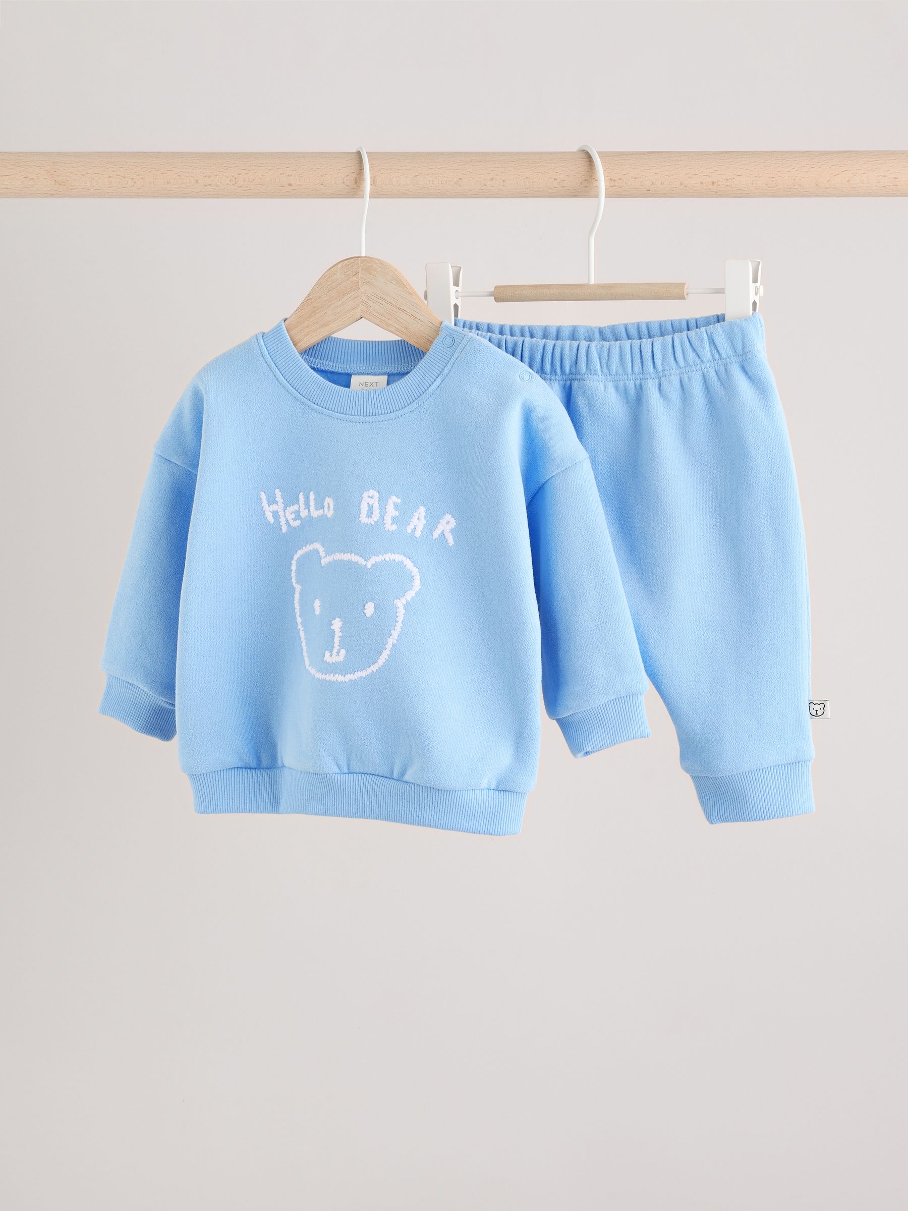 Blauw met beren - Set met sweatshirt en joggingbroek (0mnd -2jr)