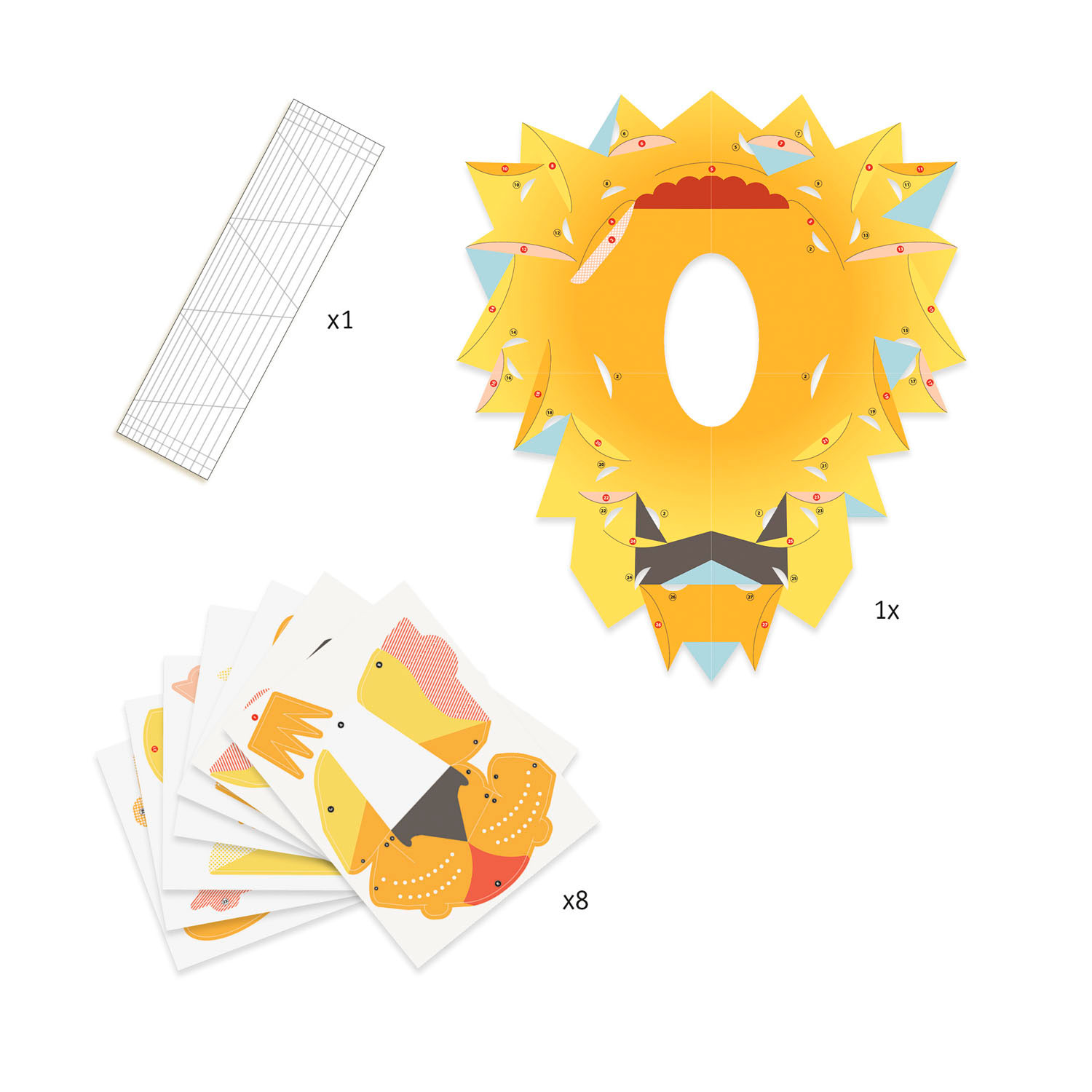 Djeco 3D Poster Maken - Leeuw