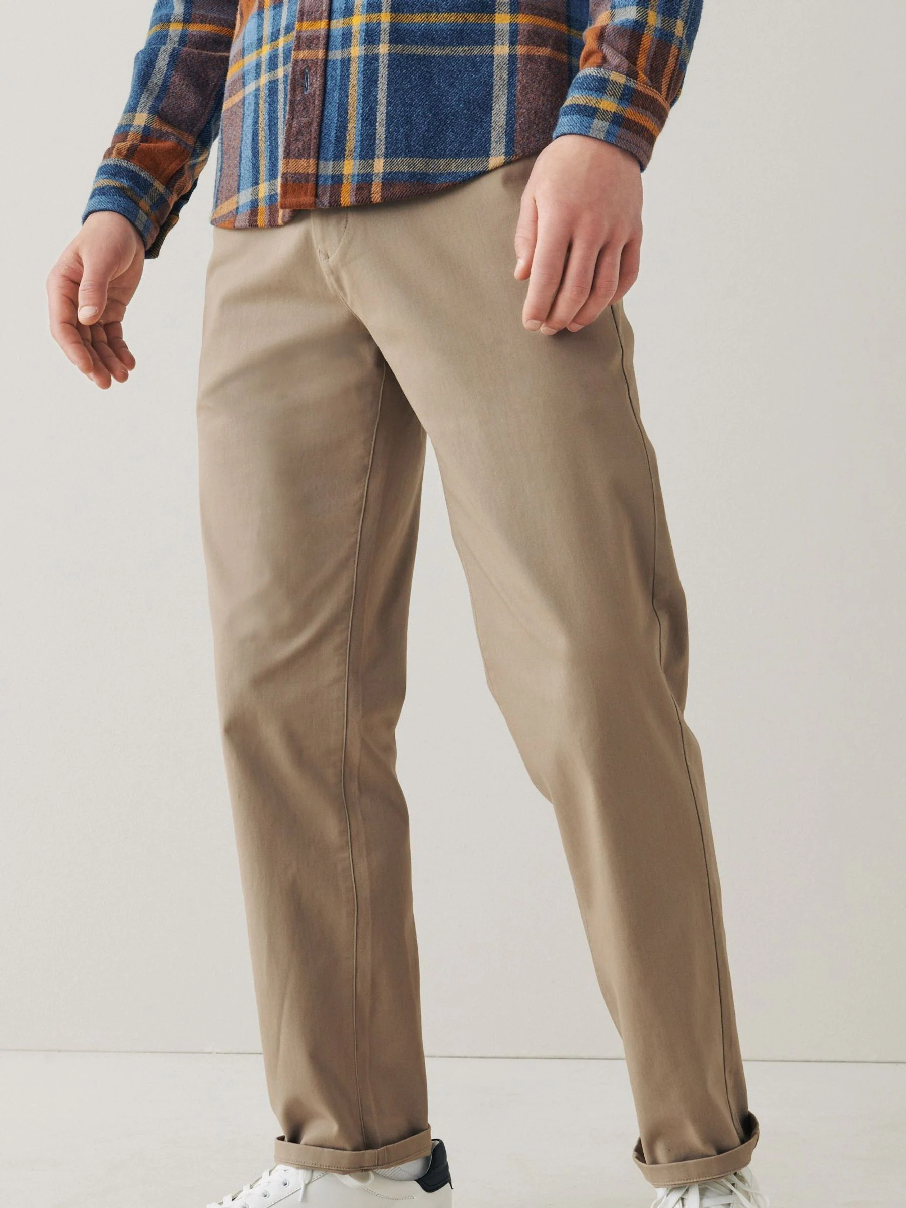 Pastelgeel - Relaxed fit - Stretchy chino