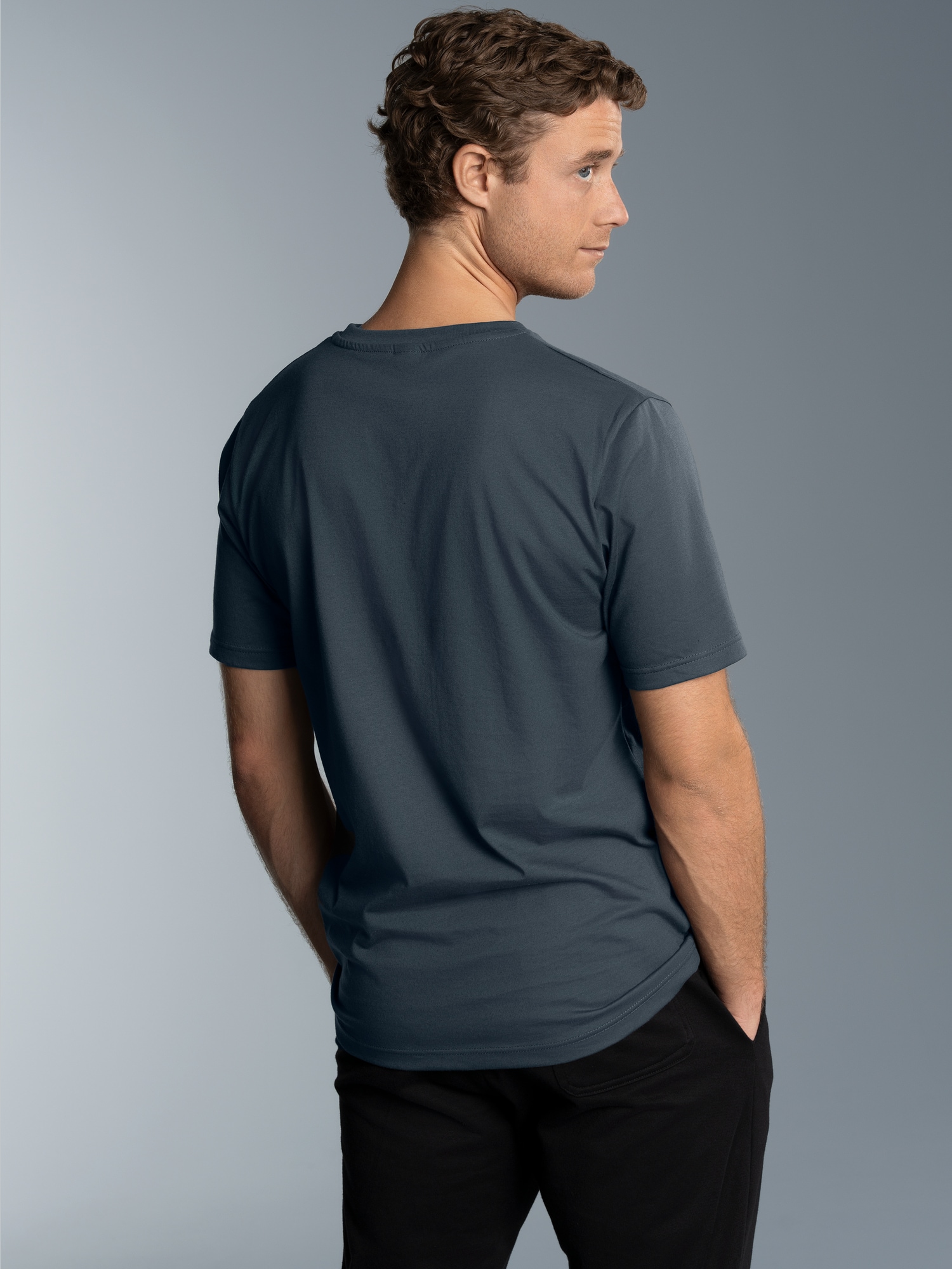 T-Shirt aus 100% Baumwolle Anthrazit