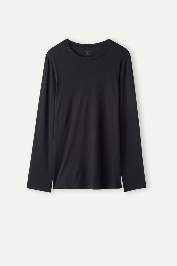 Camiseta de manga comprida oversized em algodão Supima®