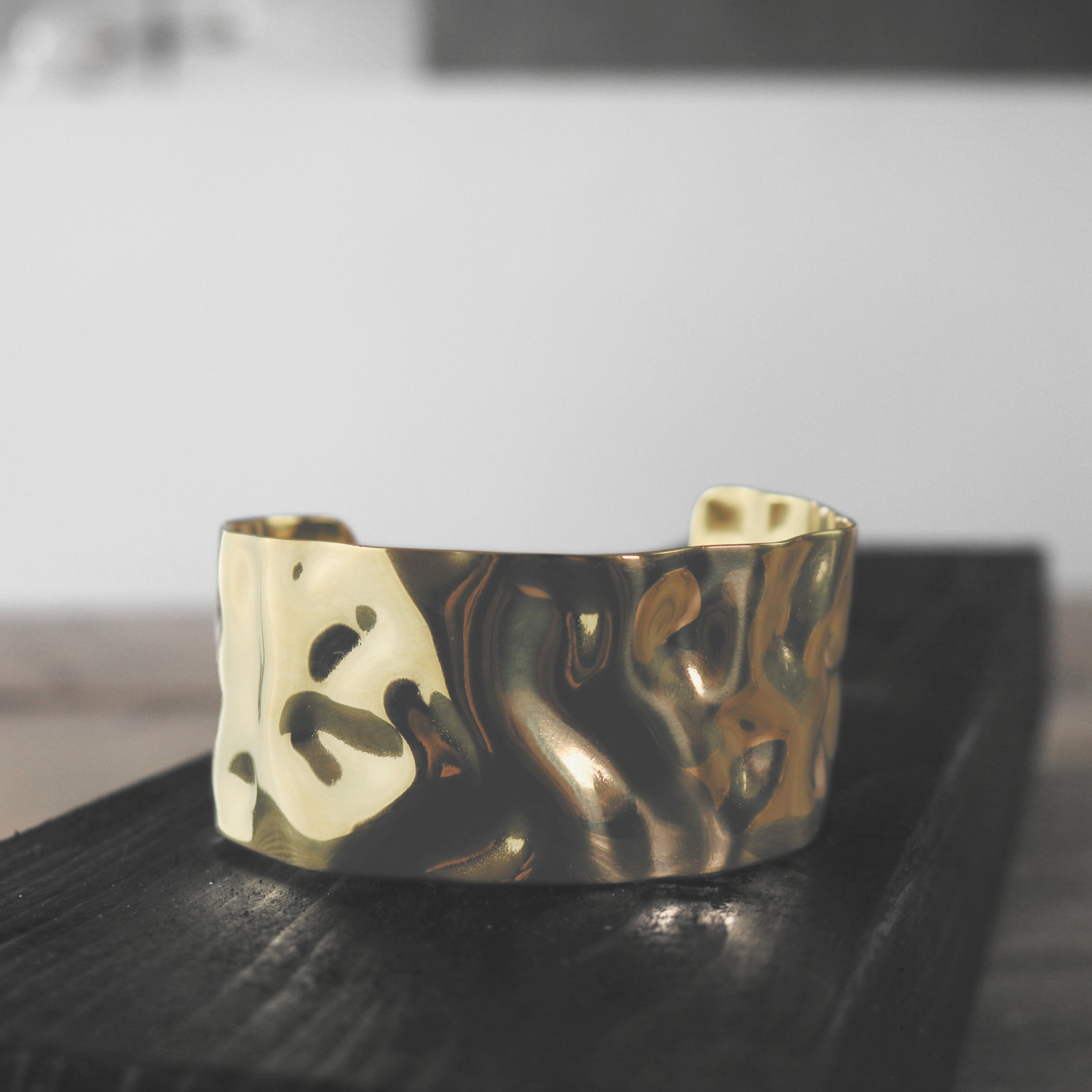 Dansk Copenhagen  Organic Statement Cuff armring, vandfast - forgyldt