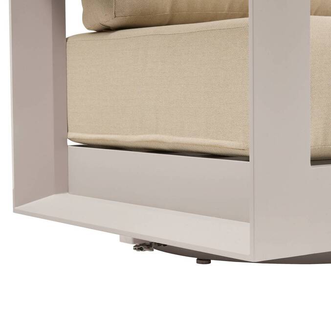 Fauteuil de jardin rotatif ALLURE Beige / Avoine
