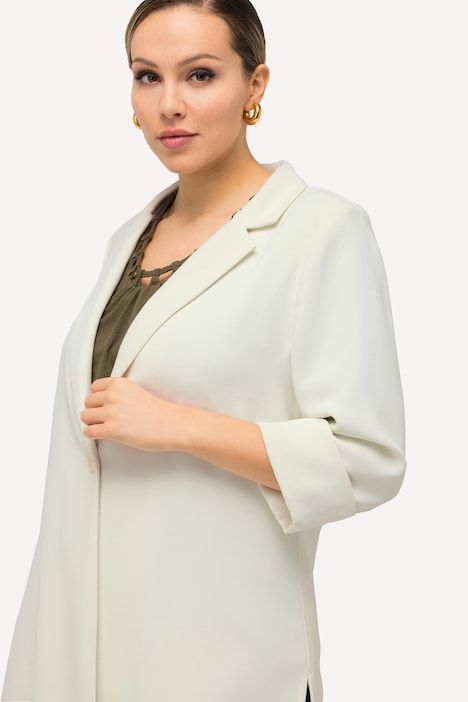 Blazerjacke, Reverskragen, Knopfverschluss, 3/4-Arm