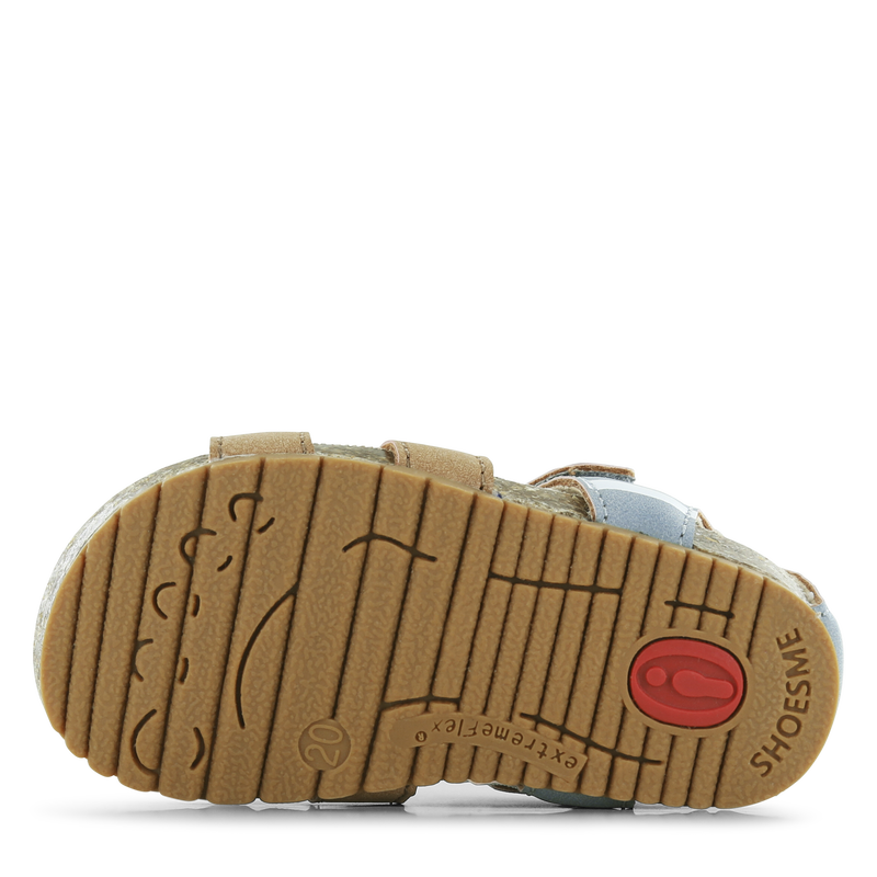 Shoesme beige-blauw sandaaltje Microleer | Jongens schoenen