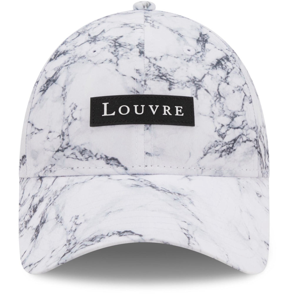 Køb NEW ERA Louvre Clear 9Forty Kasket Marble Print - White