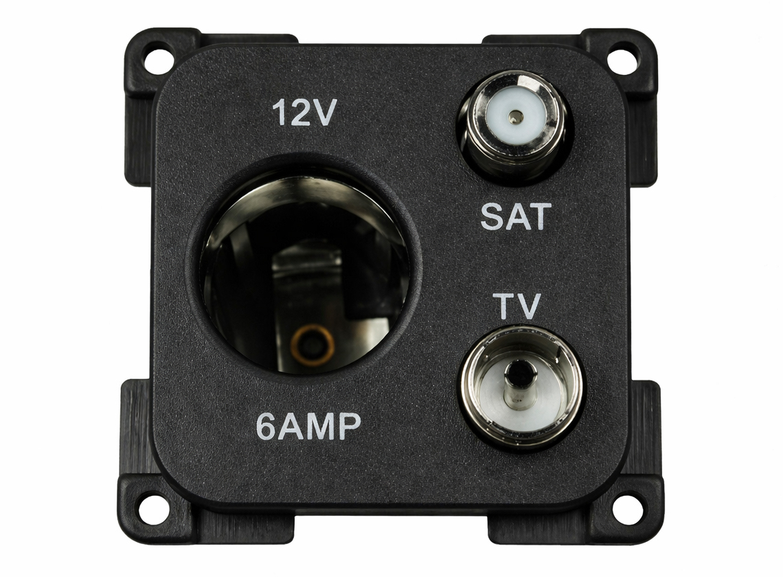 HABA 12V contactdoos met antenne en satelliet aansluiting