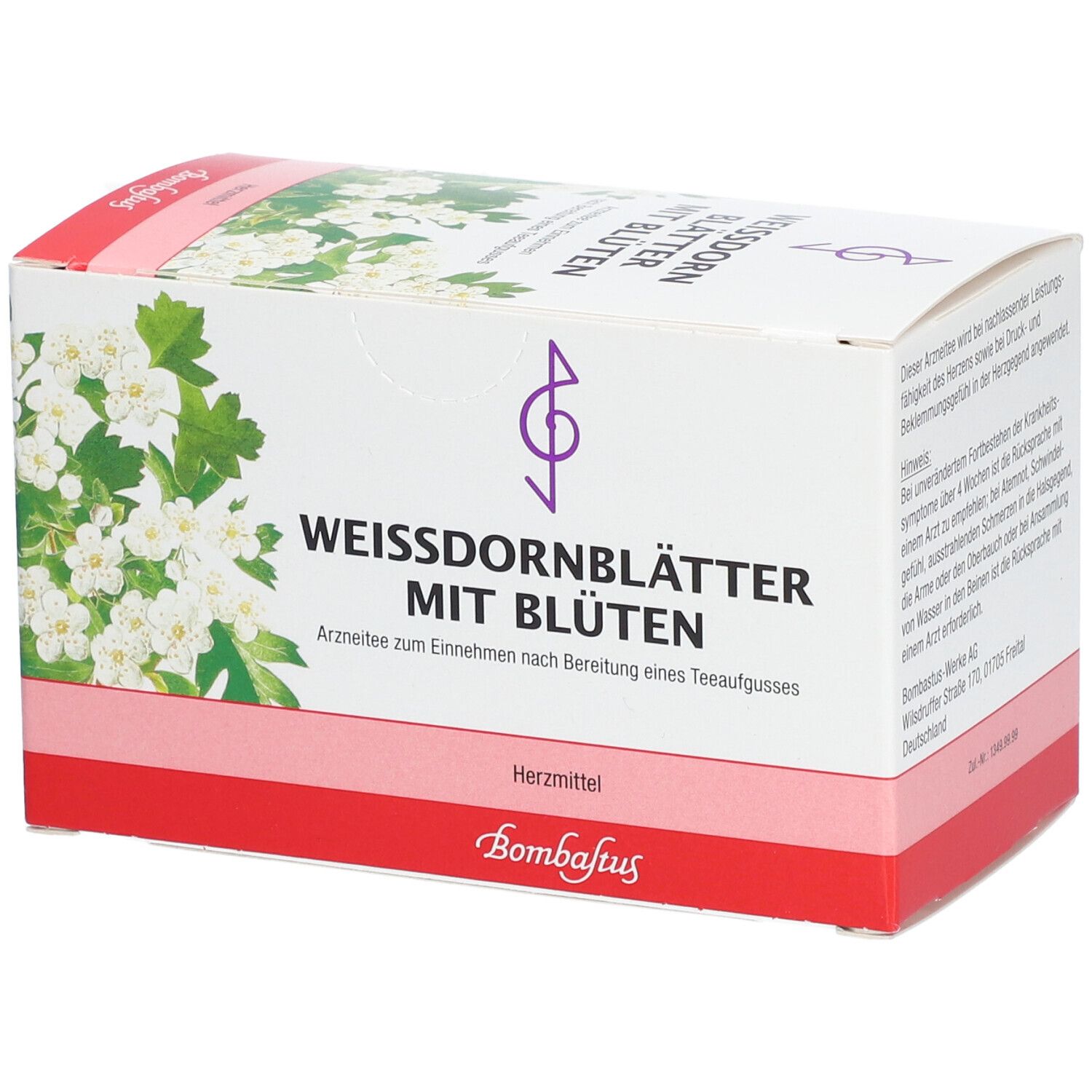 Bombastus Weißdornblätter mit Blüten