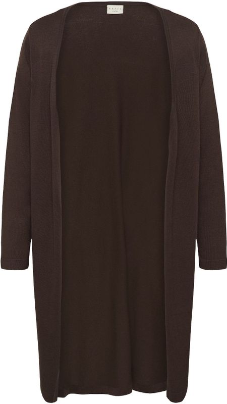 KAFFE CURVE Gebreid vest 'KCFarsia'  mokka
