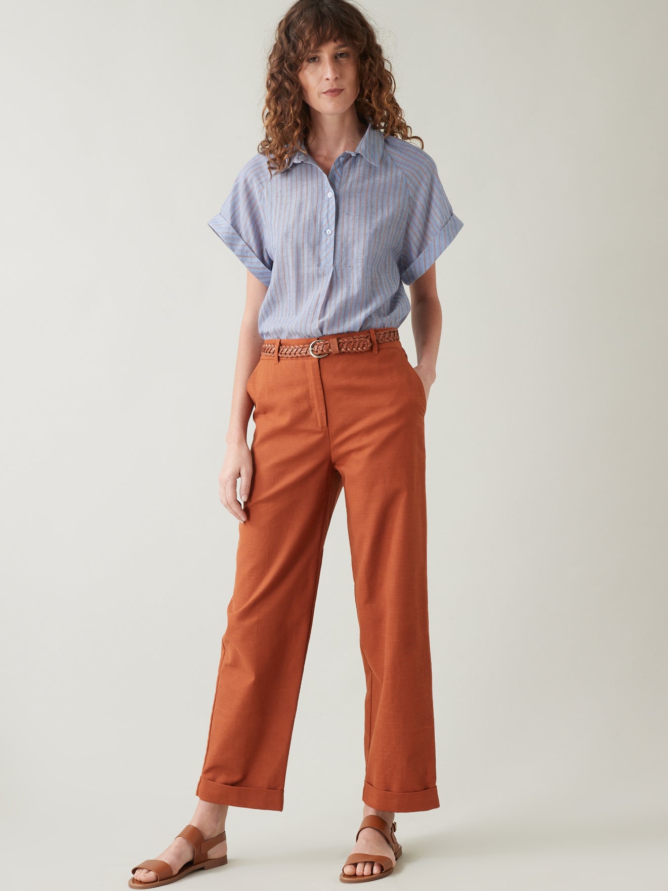 Top rayé femme