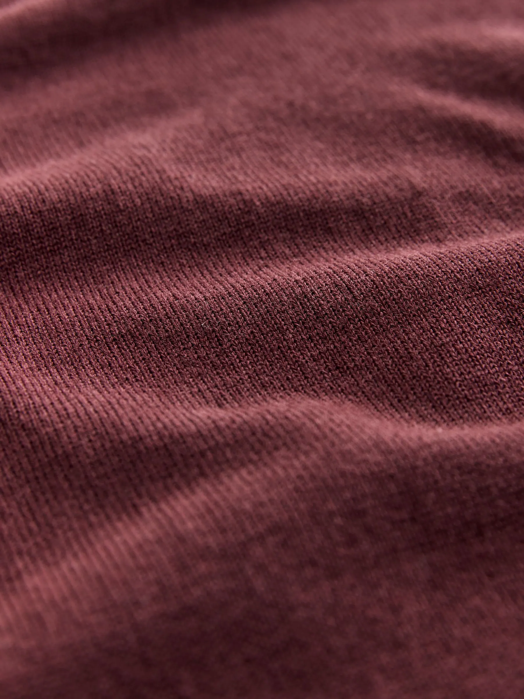 Rood - Normale Pasvorm - Katoenrijk gebreid poloshirt met lange mouwen