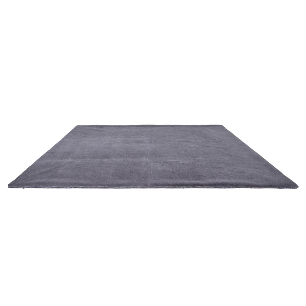 TAPIS IMITATION FOURRURE FIN GRIS 120X170CM
