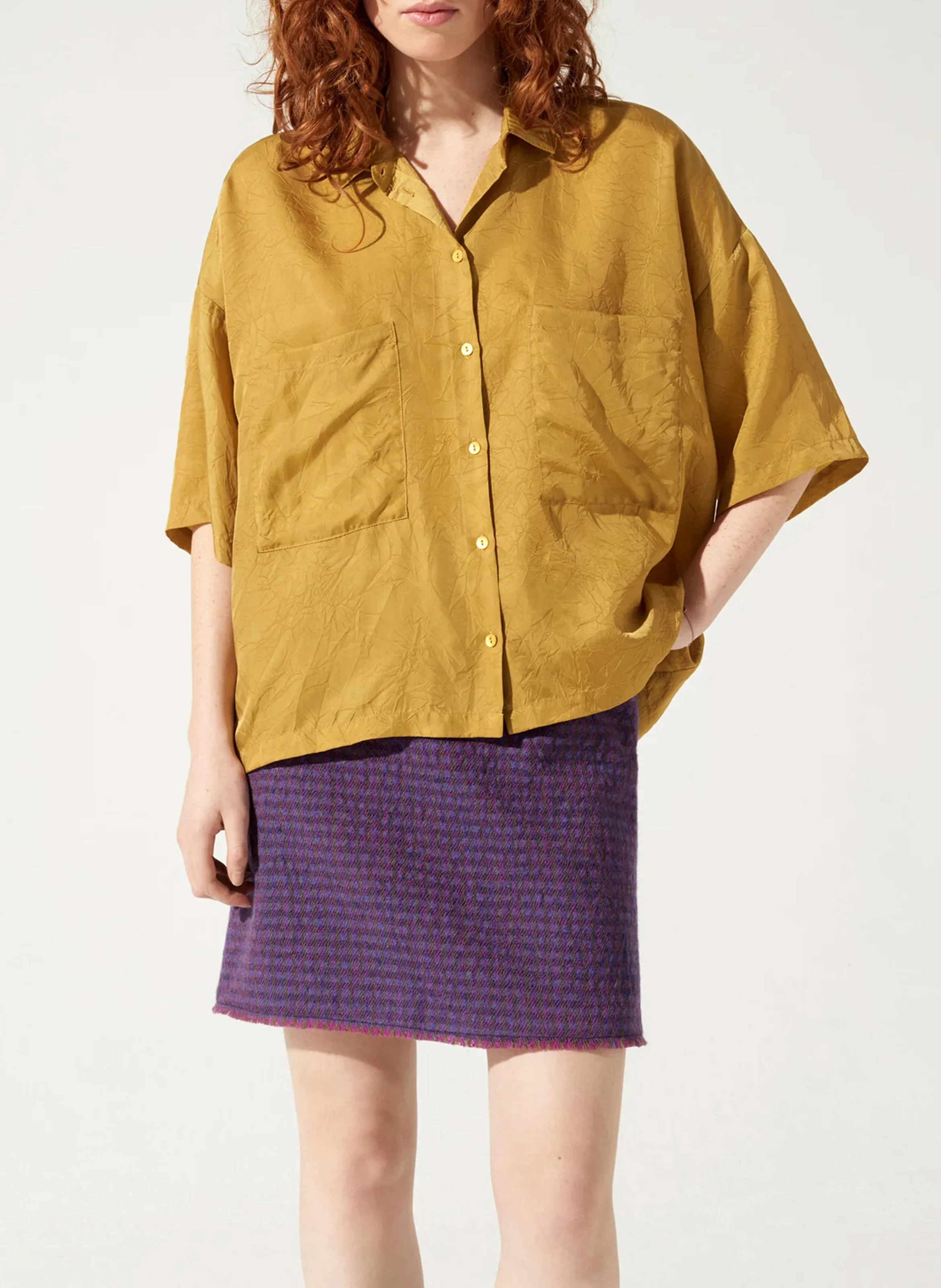 Chemise col classique| Marron