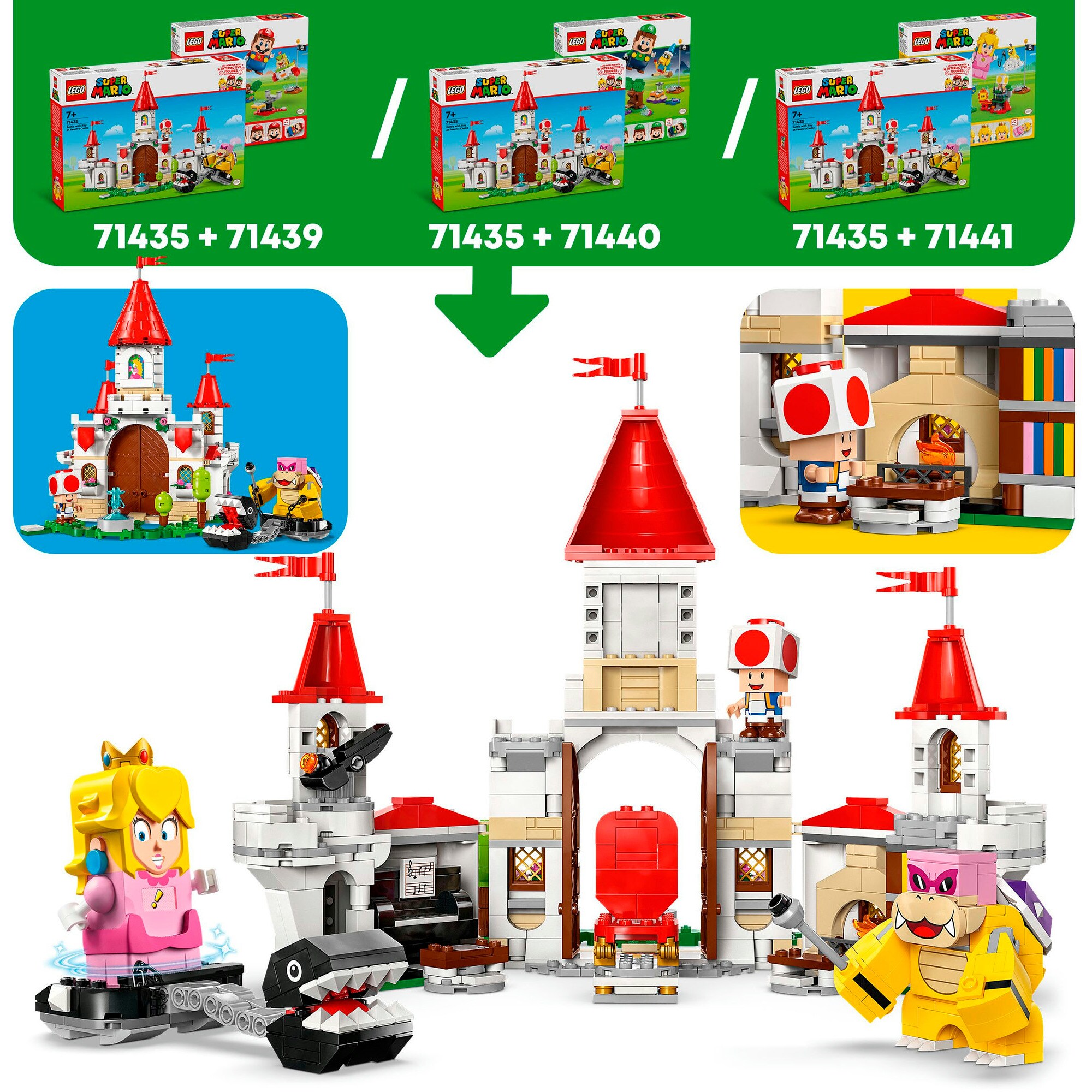 LEGO Konstruktionsspielzeug Super Mario Showdown mit Roy im Pilz-Palast
