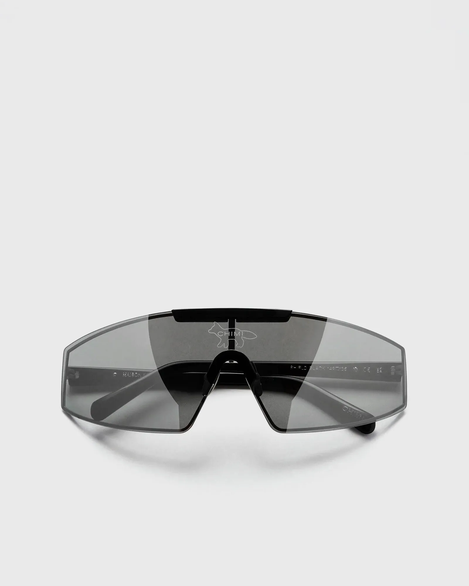 Chimi Eyewear Maison Kitsune x Chimi SHIELD BLACK SUNGLASSES