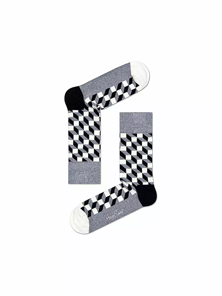 HAPPY SOCKS Damen Geschenkset 4-er Pkg. BLACK&WHITE 36-40 black schwarz