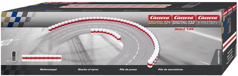Carrera - DIGITAL 124/132/Evolution - Bandenmuur - 30 Baanonderdelen