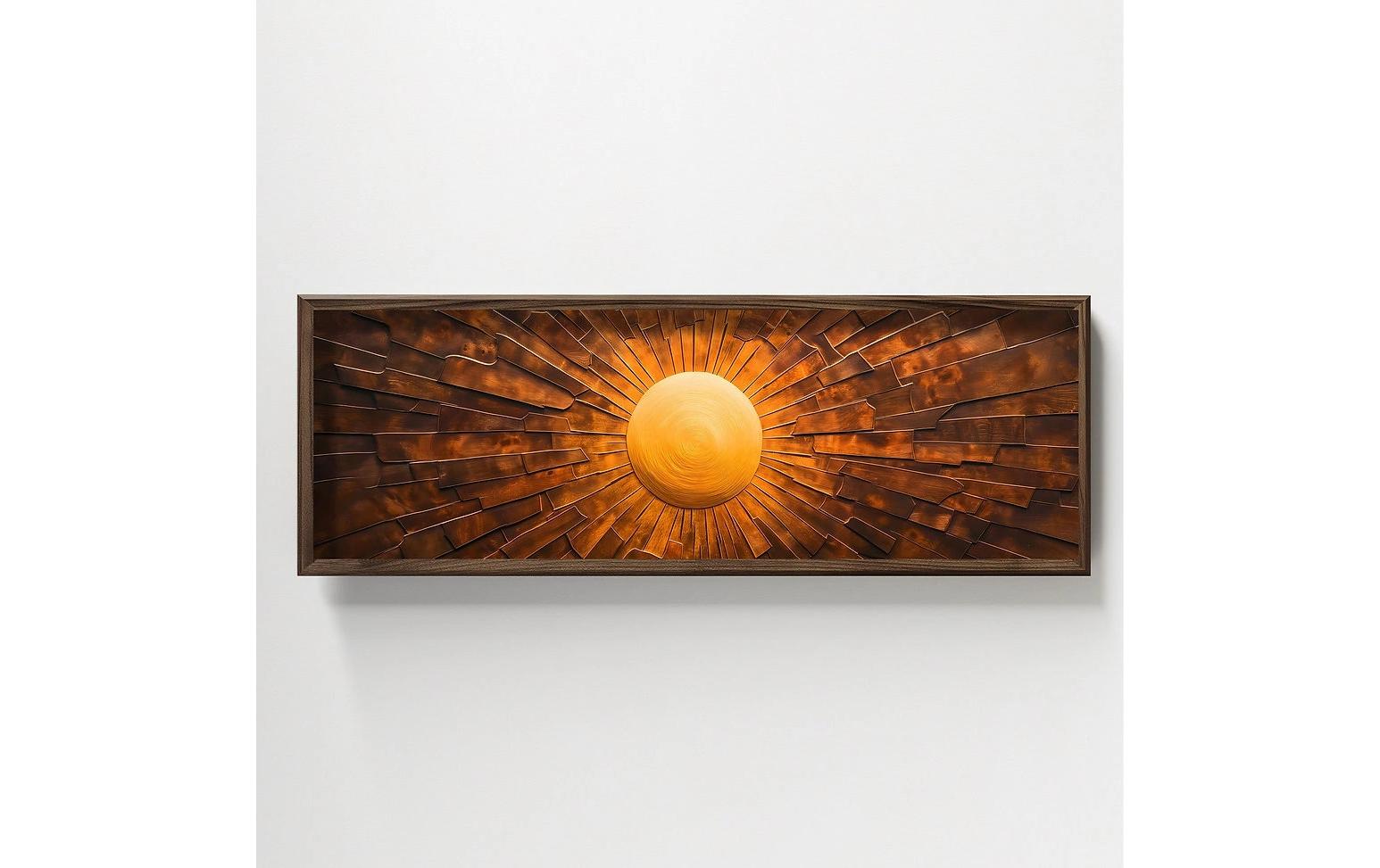 Bild The Sun 120 x 40 cm<br>Dekorative Wandmalerei