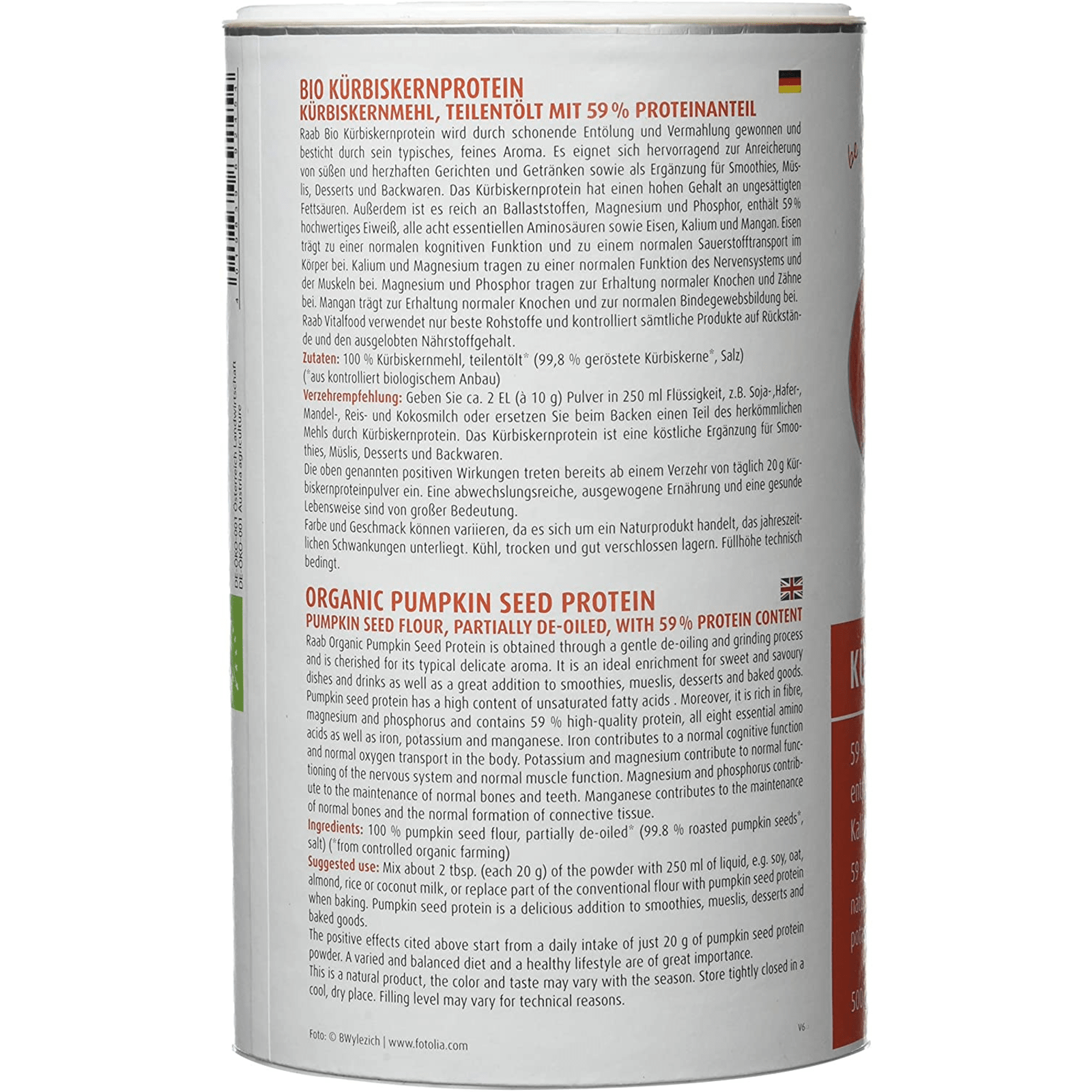 Bio Kürbiskern Protein (500g)