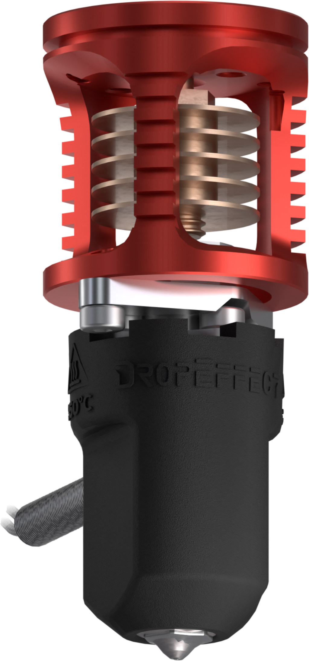 DropEffect  neXtG Hotend, Rot    Extreme Gradient Hotend für Ultra High Flow Anwendungen