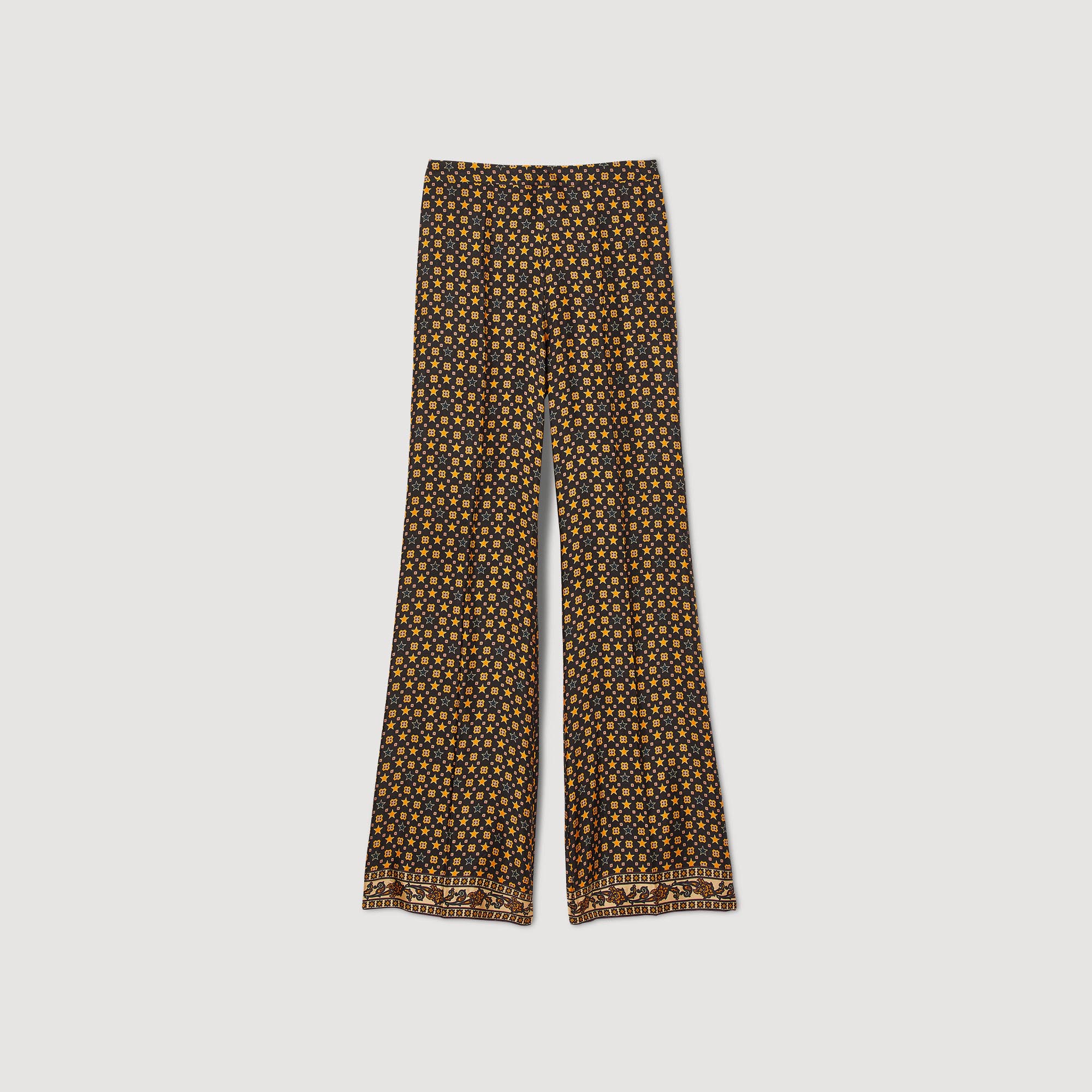 Pantalon satine imprime