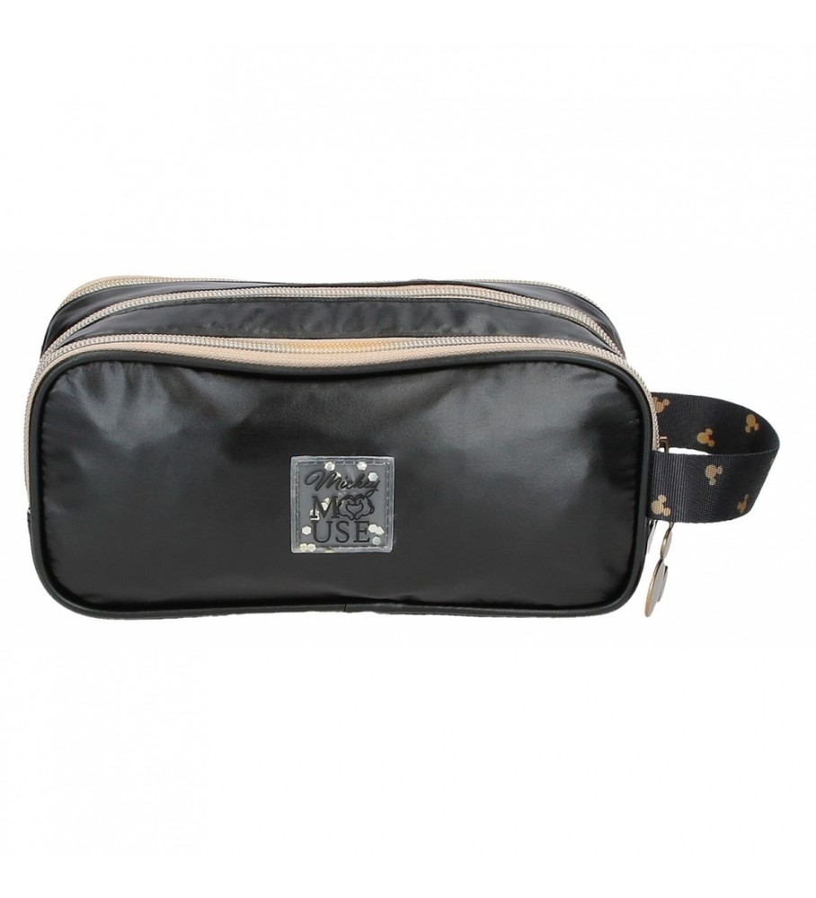 Estojo para lápis Joumma Bags Mickey Outline com três compartimentos, preto