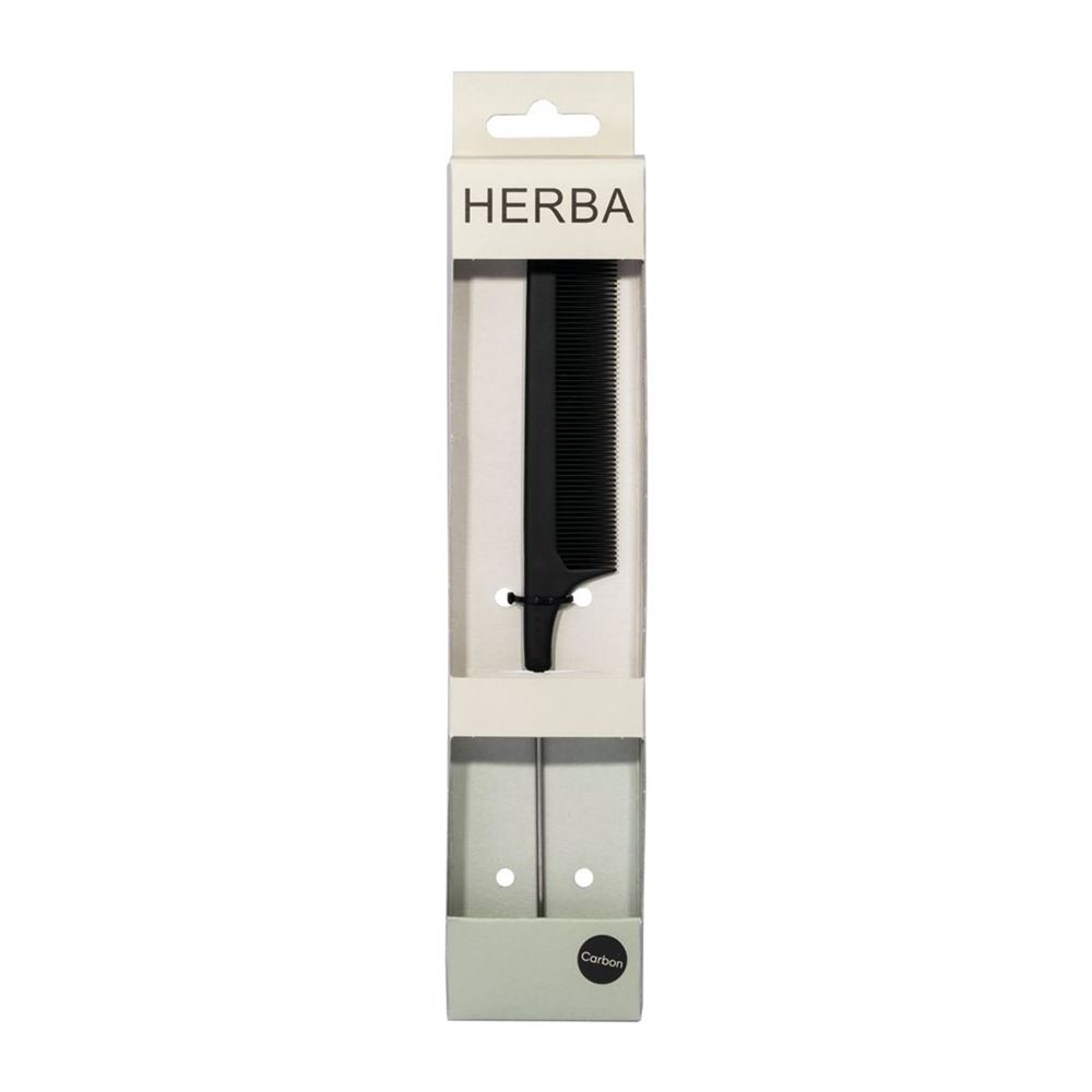HERBA Carbon Nadeltoupierkamm schwarz 1 Stk