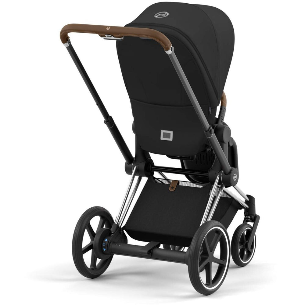 Køb Cybex Chrome Brown E-Priam Stel Inkl. Hård Sædedel