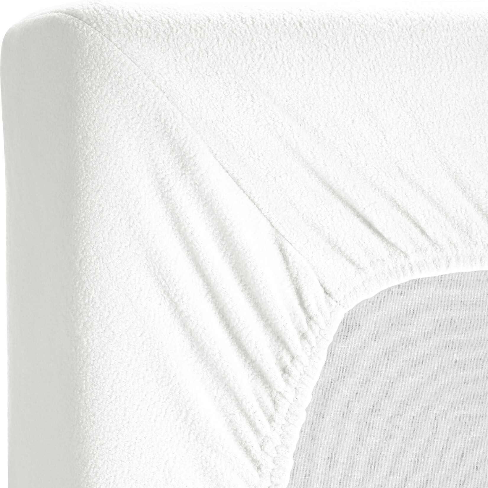 Kinzler Spannbetttuch Mikrofaser Fleece, weißca. 160 x 200 cm