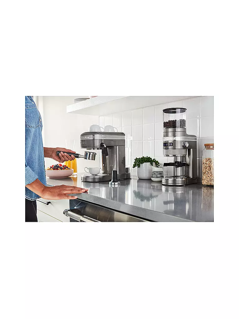 KITCHENAID Kaffeemühle Artisan 5KCG8433EMS Medaillonsilber silber
