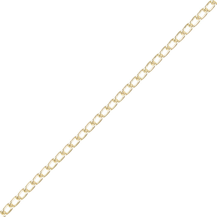 Chaîne non soudée nouée en acier laitonée Diall ø2 mm, 2.5 m