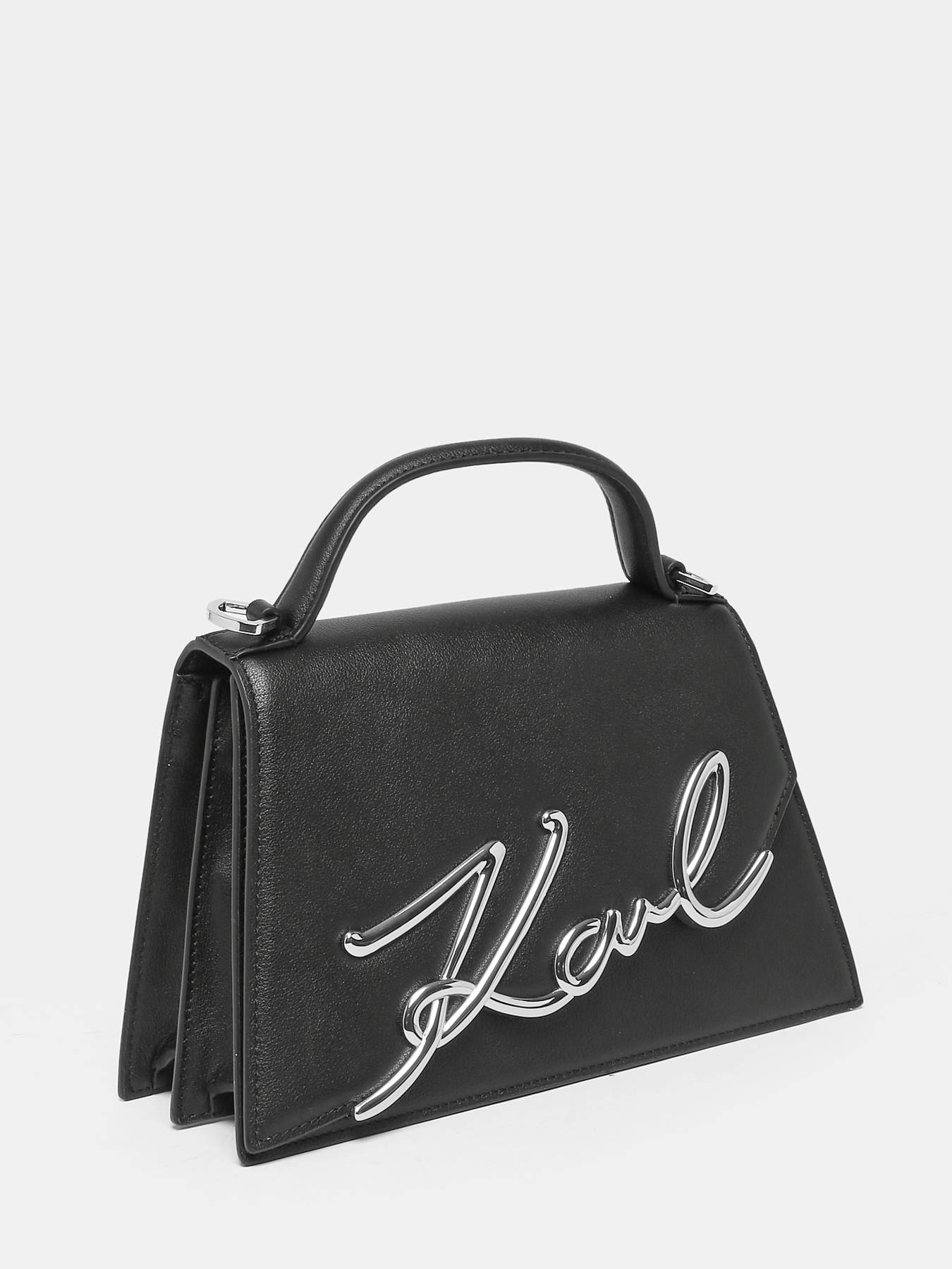 Sac bandoulire K signature cuir KARL LAGERFELD