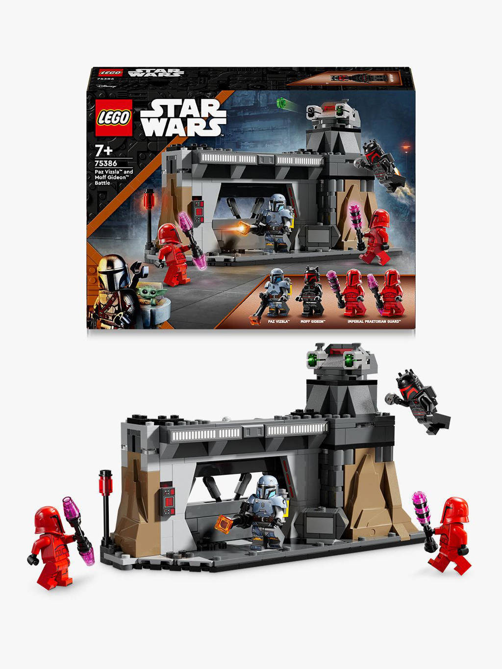 The Mandalorian Paz Vizsla en Moff Gideon duel, Bouwpakket voor Kinderen 75386