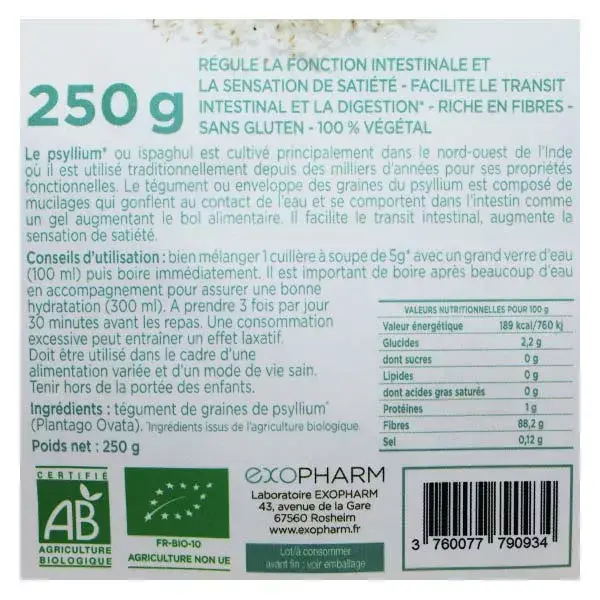 Exopharm Psyllium 250g