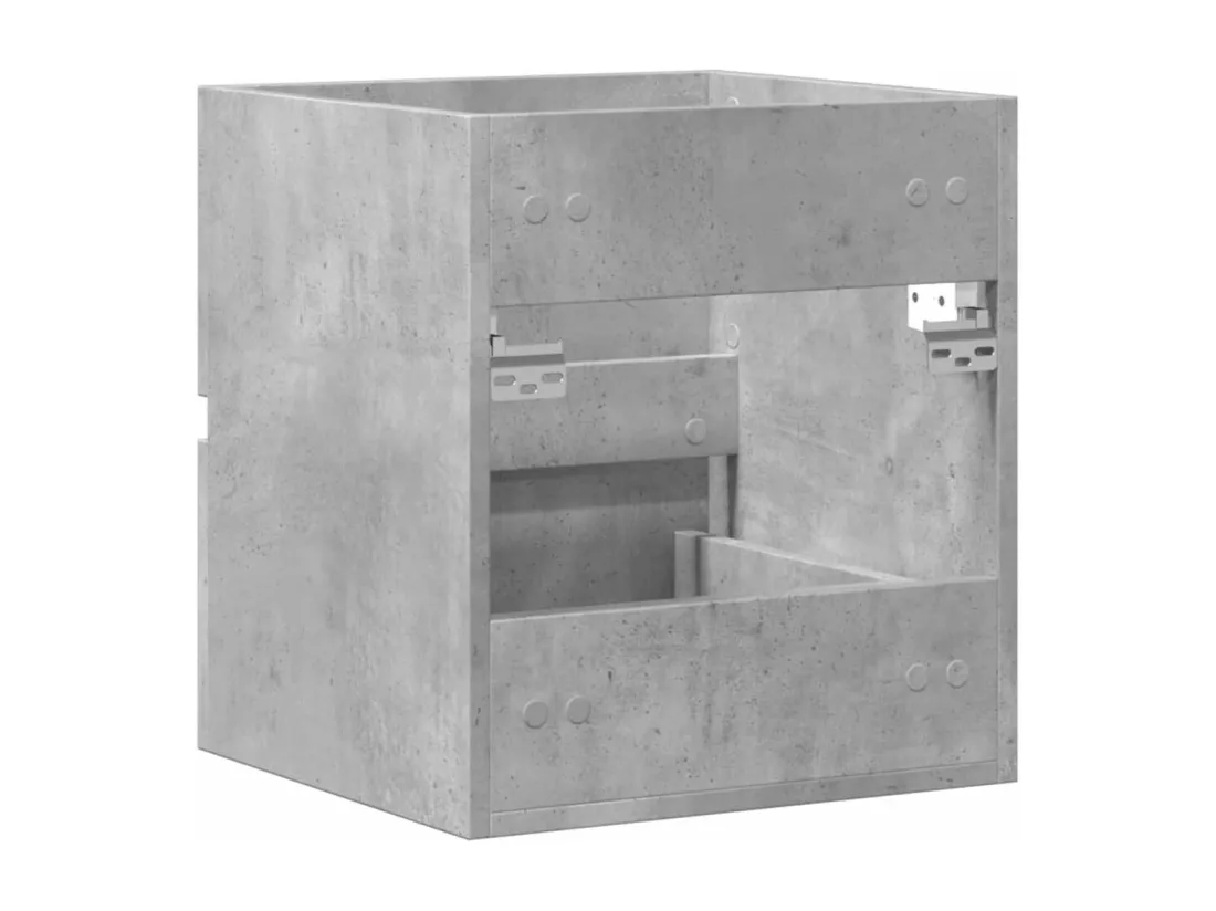 Armoire d'évier Gris béton 41x38,5x45 cm Bois d’ingénierie
