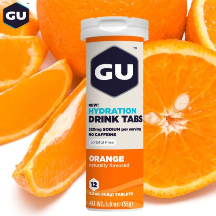 GU Energy Unisex Elektrolytter Hydration Drink Tabs (Orange)