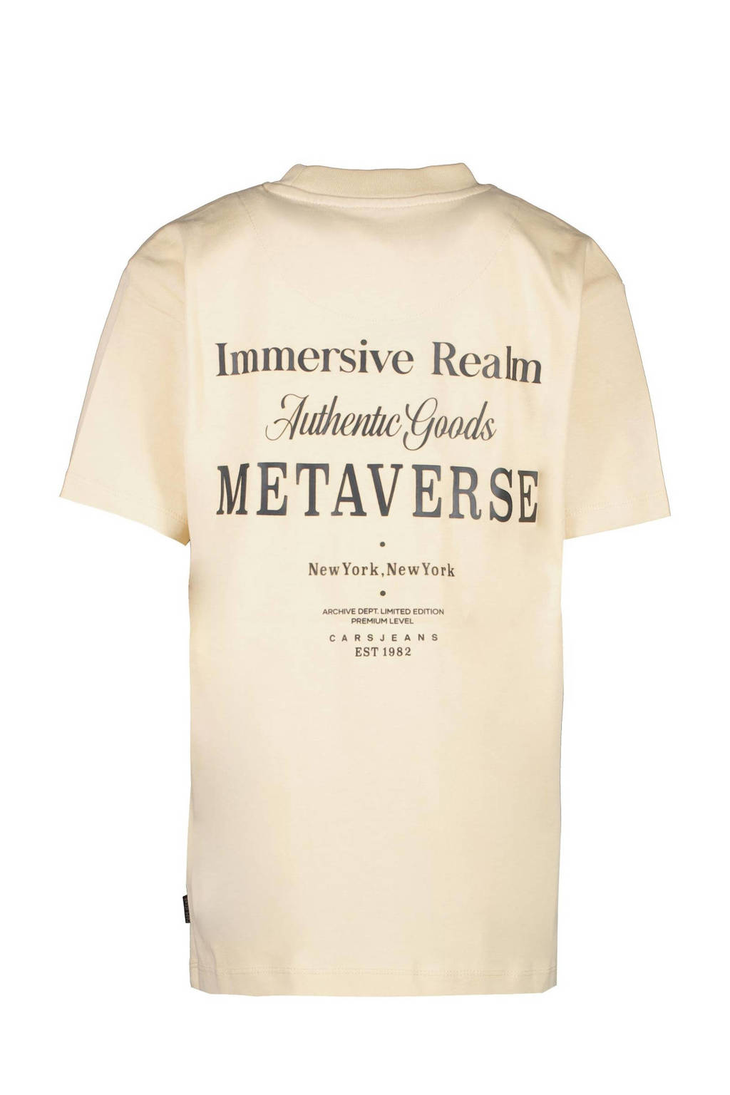 Cars T-shirt MEZZO met backprint zand