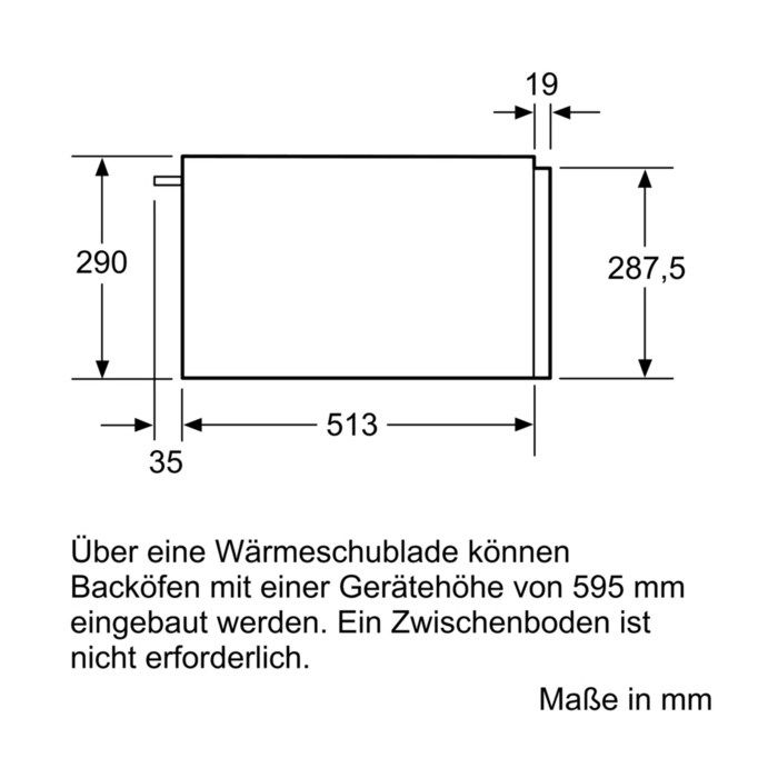 Siemens Wärmeschublade BI630DNS1