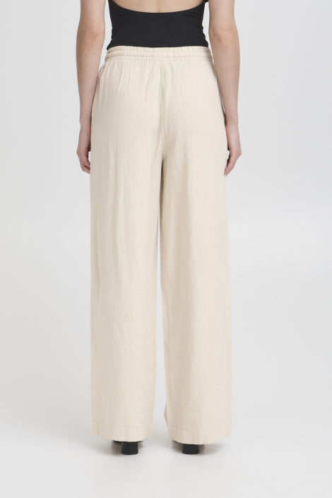 Ichi ecru dames broek