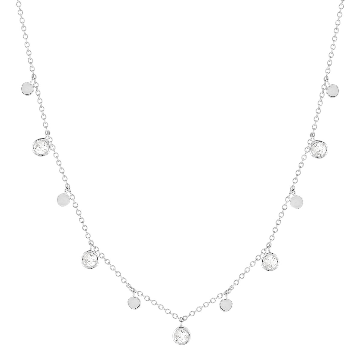 Parure argent 925 collier bracelet pampilles zirconias