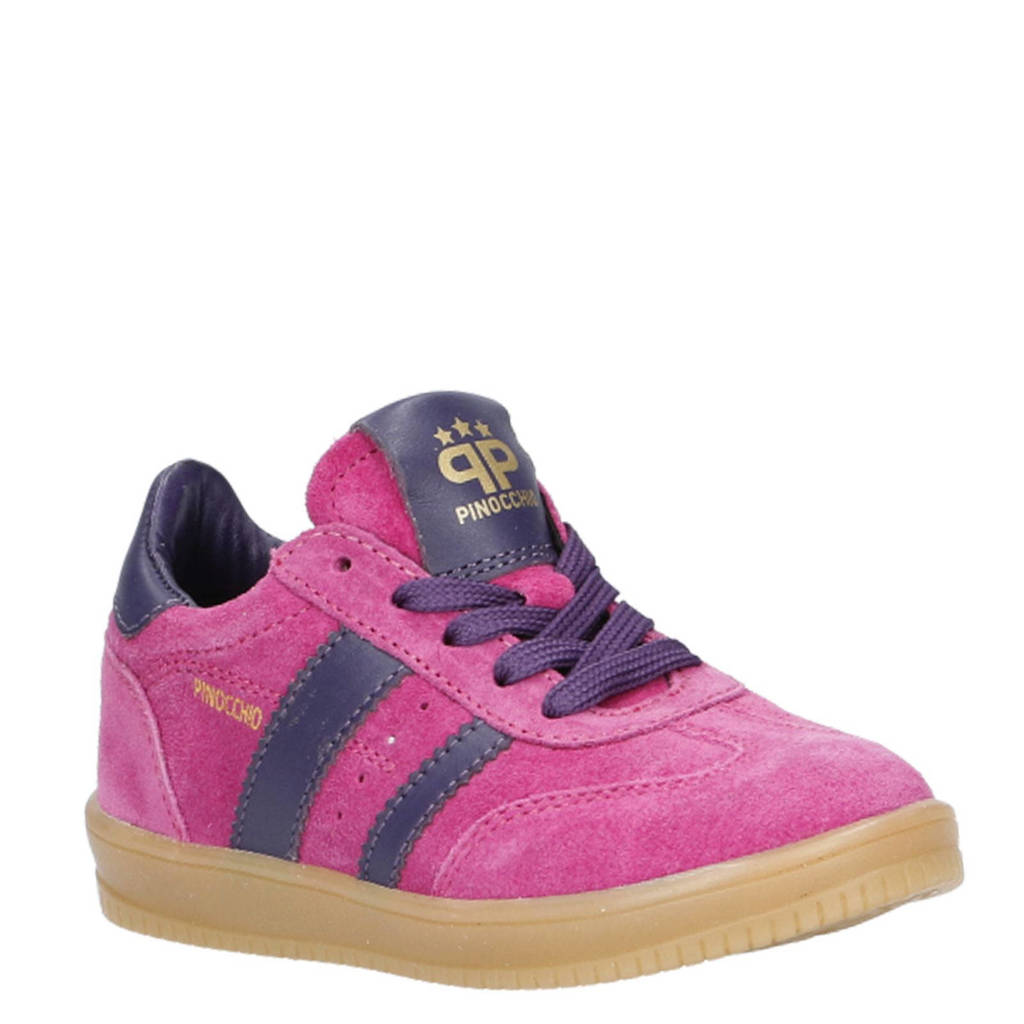 Pinocchio suède sneakers roze