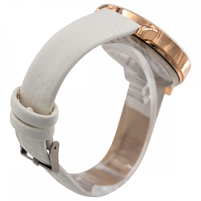 Montre Femme CHTIME bracelet Cuir Blanc