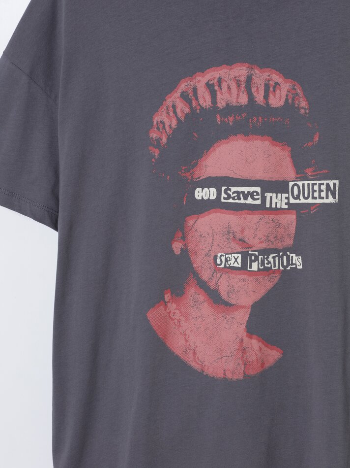 Camiseta Sex Pistols - Cinza Antracite