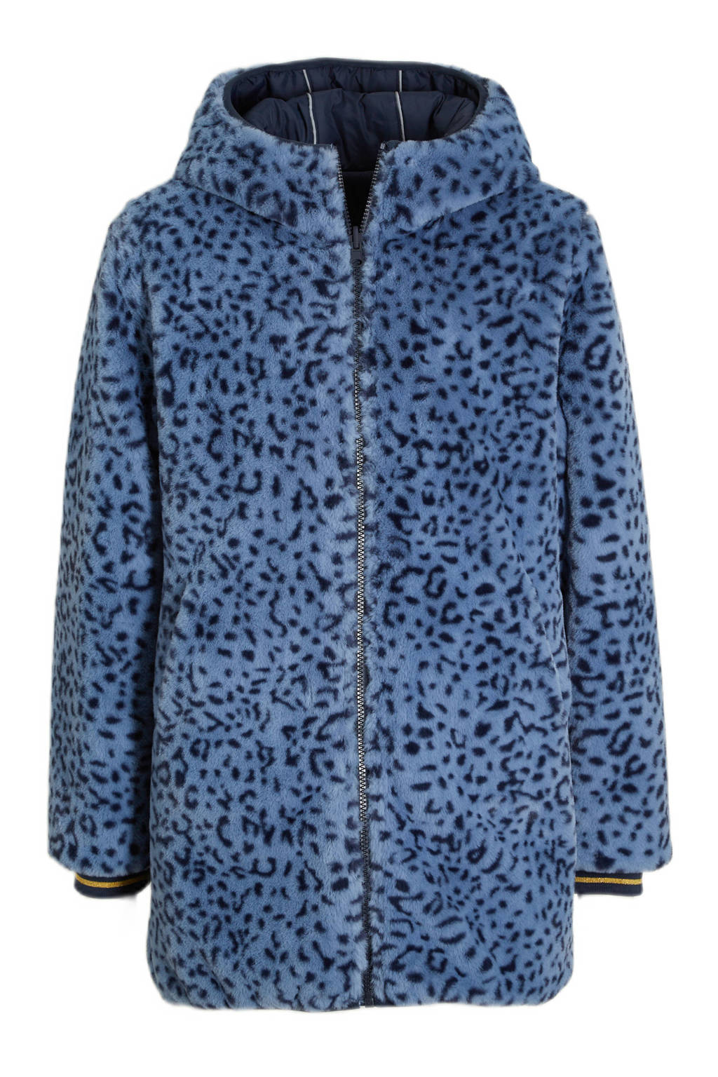 anytime reversible winterjas blauw