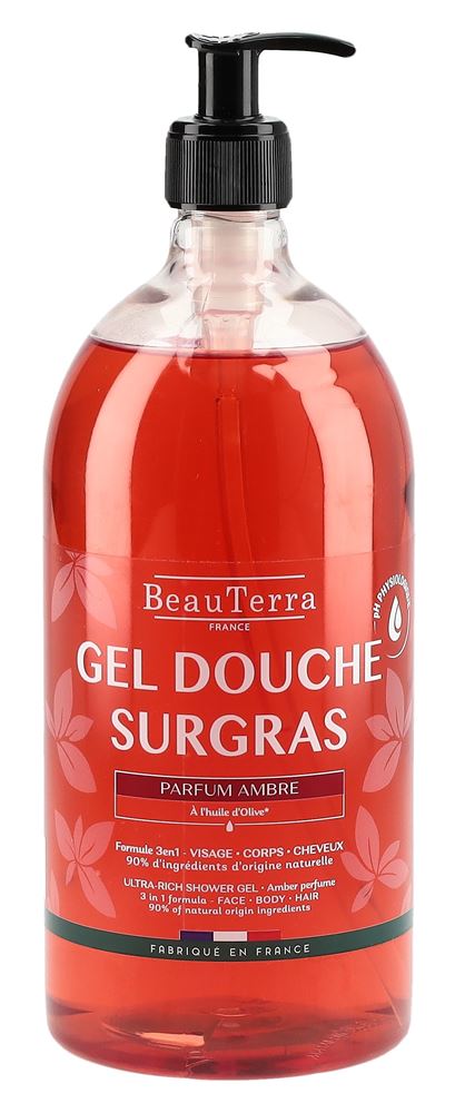 BEAUTERRA Duschgel<br>1000 ml, Flasche, Gel, reichhaltig Bernstein