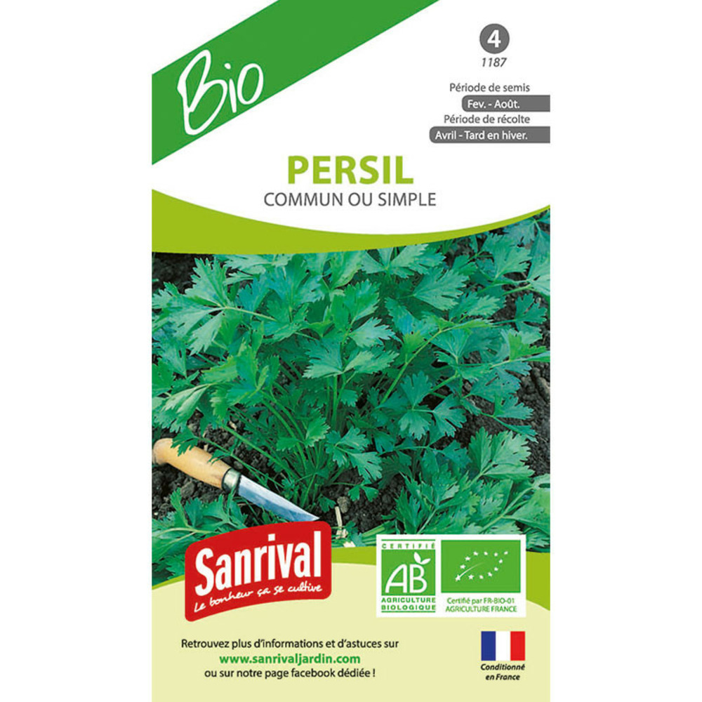 Graines persil commun ab bio
