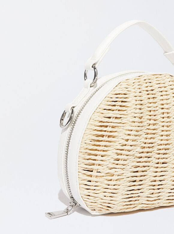 Bolso Badolera De Paja - Raw
