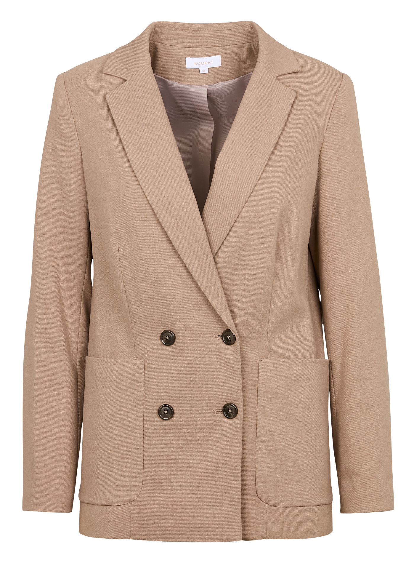 MACHA - Veste tailleur croisée | Beige
