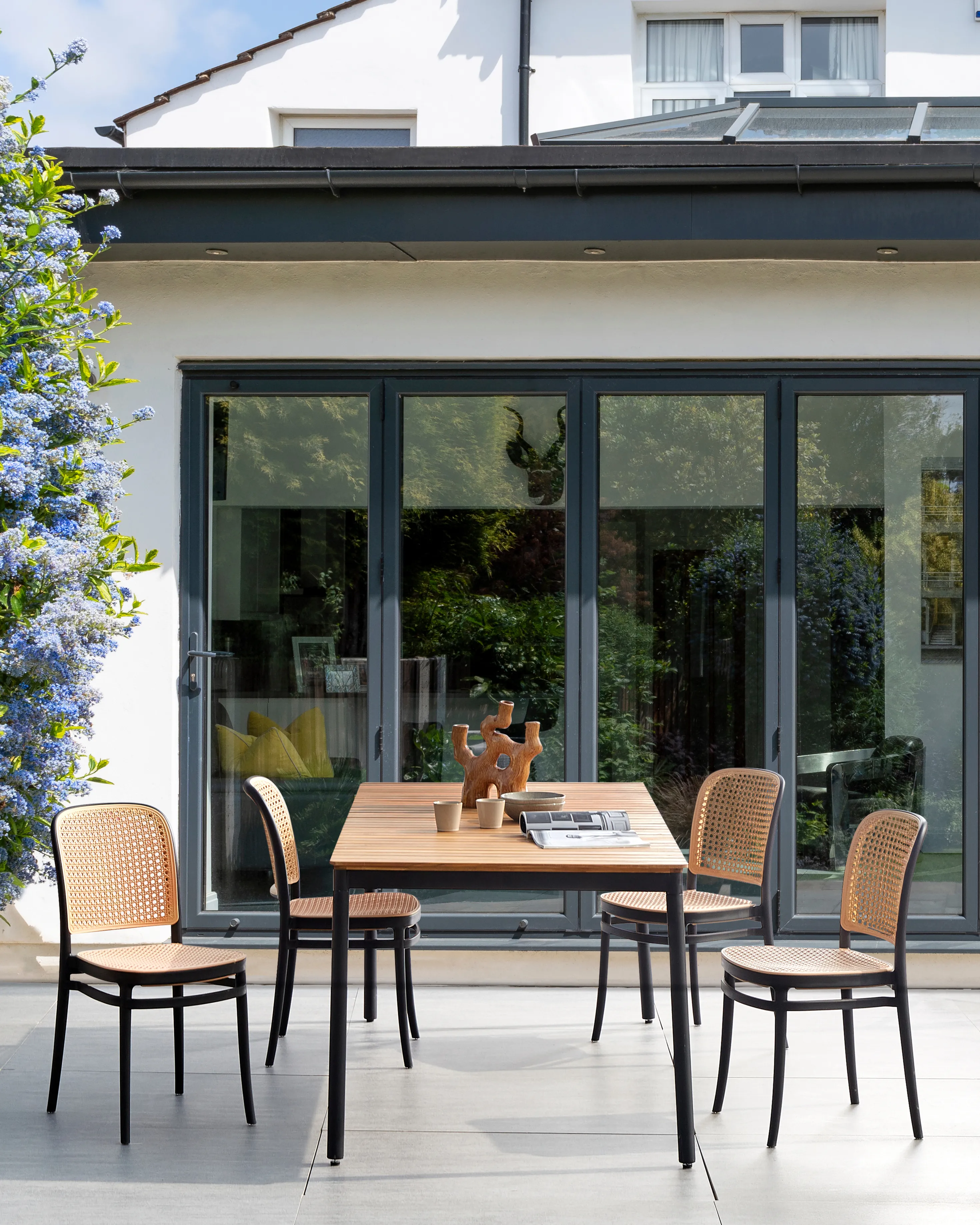Set van 4 tuinstoelen PLOSE Beige