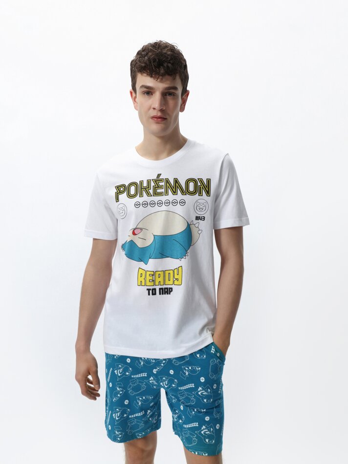 Conjunto de pijama Pokémon™ Snorlax - Branco
